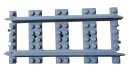 24 Lego Eisenbahn Schienen Gerade Neudunkelgrau 53401