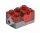 LEGO Lichtstein mit roter Oberseite und rotem LED Licht - 54930c01