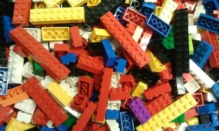 100 Lego Basic Steine Bausteine 2 Reihig 