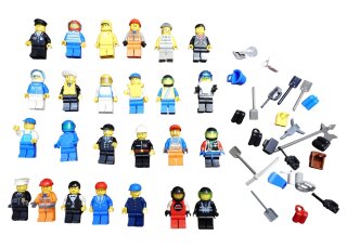 25 LEGO® Figuren aus vielen bereichen City, Piraten, usw