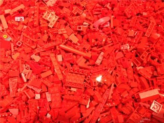 1 kg LEGO® ca.700 rote Teile LEGO Kiloware Steine, Platten, Sonderteile