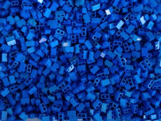 200 Stück LEGO® Steine blau 1x2 Noppen