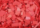 30 verschiedene LEGO® Platten gemischt in der Farbe rot