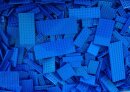30 verschiedene LEGO® Platten gemischt in der Farbe blau