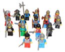 12 LEGO® Ritter Figuren mit Waffen und Zubehör
