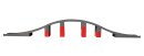 DUPLO® große Eisenbahnbrücke hell grau mit roten Pfeiler 16 teilig