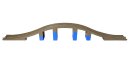 DUPLO® große Eisenbahnbrücke dunkel grau mit blauen Pfeiler 16 teilig
