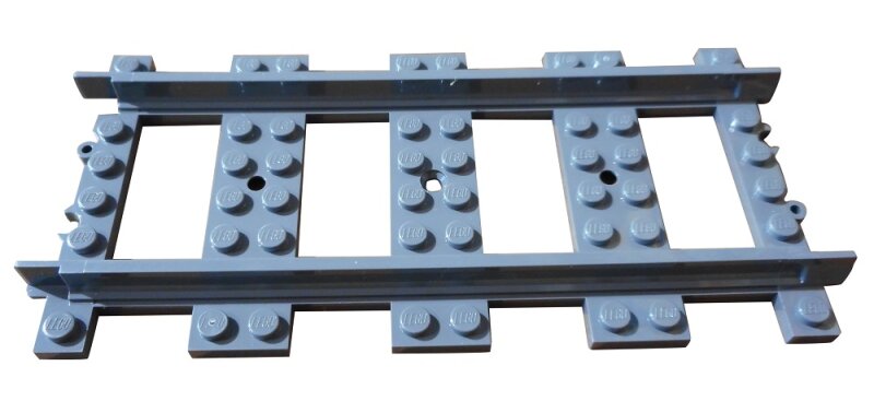 6070018 Lego City Schiene Gleis Dunkelgrau 1 Stück 