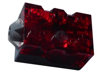 LEGO Lichtstein mit roter Oberseite und rotem LED Licht - 54930c01