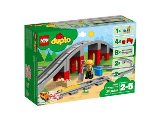 DUPLO® Eisenbahnbrücke und Schienen 10872