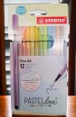 Stabilo Premium Filzstift Pen 68 Pastellove 12er Set mit...