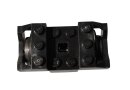 4 x LEGO® Eisenbahn Zugachse komplett schwarz 2878