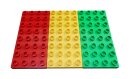 3 Duplo® Platten 4 x 8 Noppen in rot, grün und gelb